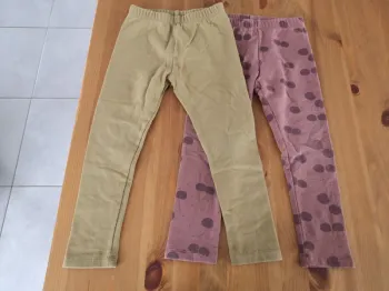 Lot 2 leggings hiver 3-4 ans