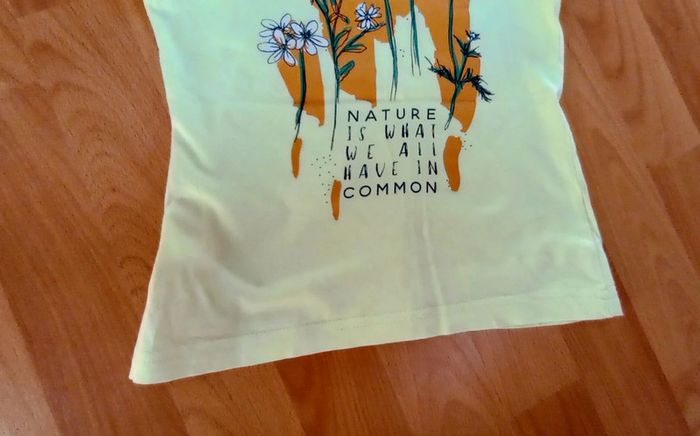 T-shirt 110-116 cm jaune Zeeman - photo numéro 2