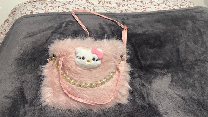 👜 Sac à main peluche rose Hello Kitty
