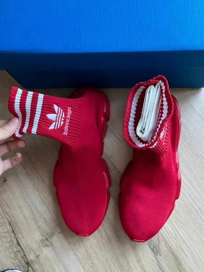 Balenciaga X Adidas Speed Traîner Red 38 - photo numéro 2