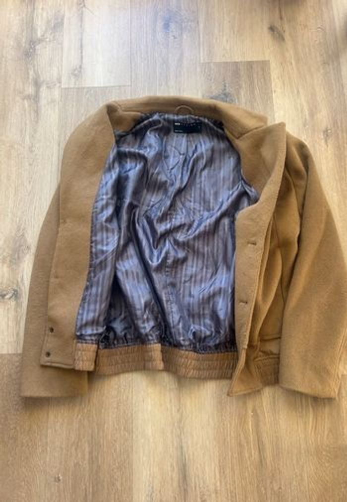 Veste hybride intérieur costume et extérieur polaire marron - photo numéro 4