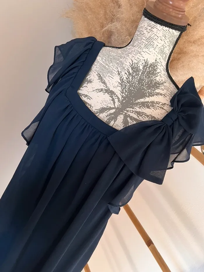 Robe voile bleu marine - photo numéro 2
