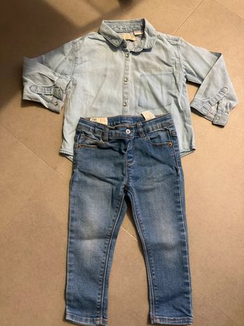 Chemise et jean 12/18 mois