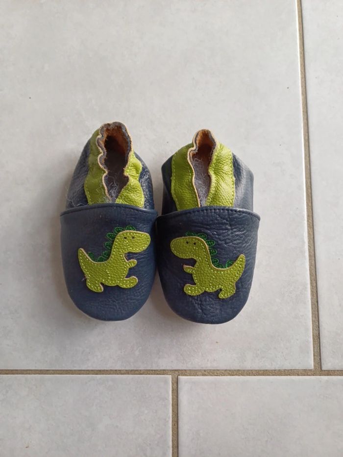 Chaussons cuir 12-18 mois