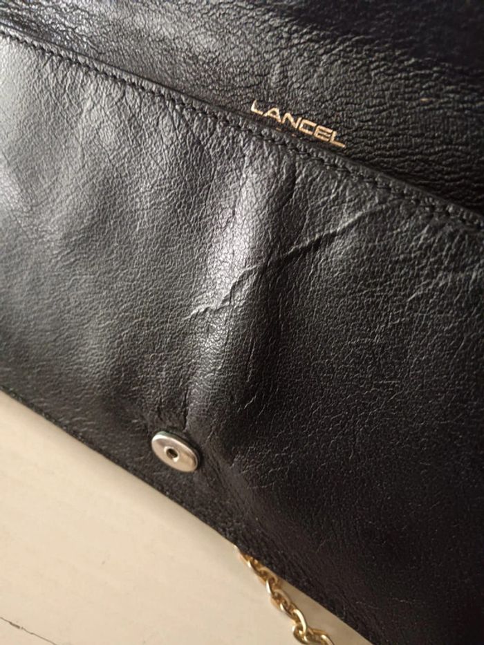 Sac pochette chaîne Lancel vintage - photo numéro 7