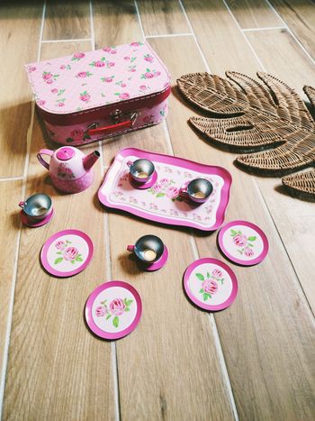 🫖Coffret dinette service à thé en metal marque Bb and Co