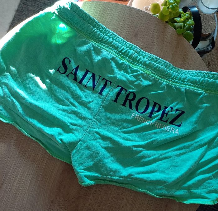 Short décontracté vert Saint-Tropez French Riviera - photo numéro 2