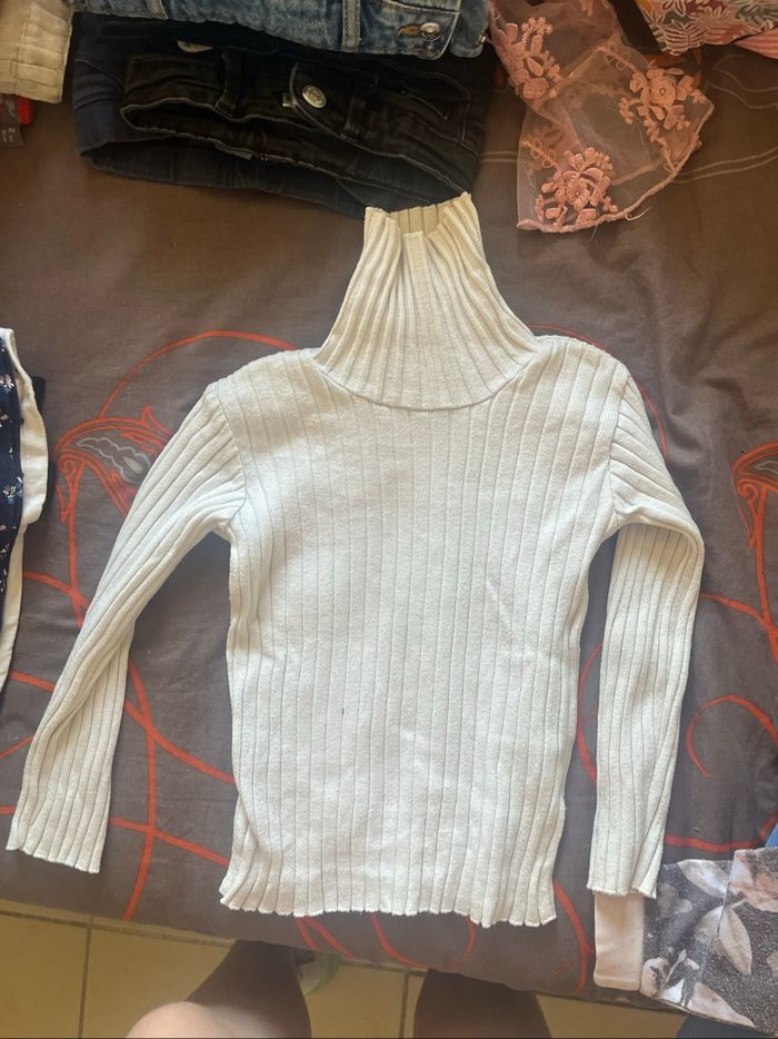 Pull col roulé