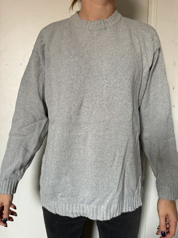 Pull bleu/gris