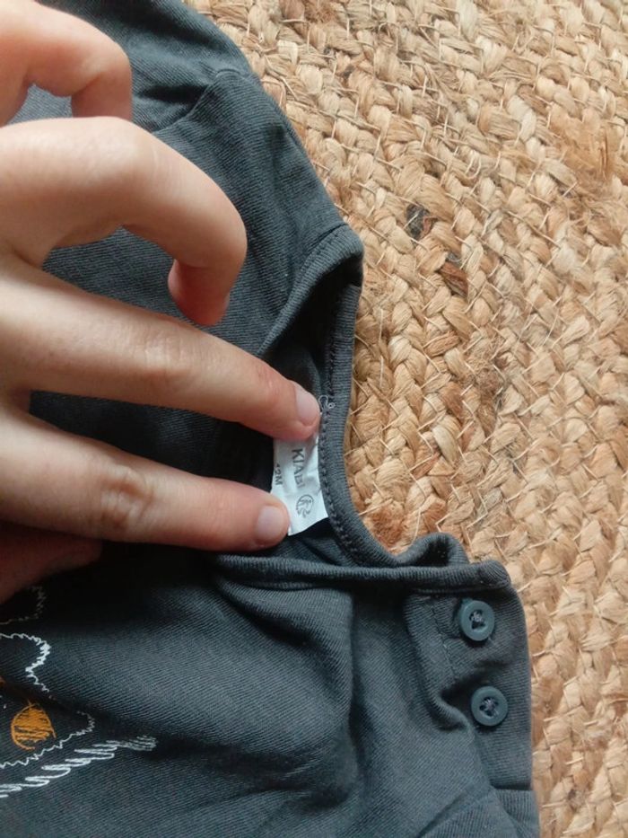 Tee shirt manche courte 12 mois kiabi - photo numéro 2