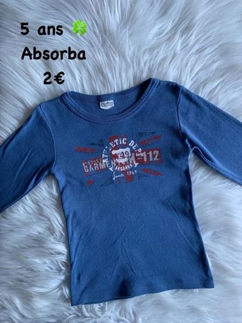 T-shirt 🍀 5 ans 🍀 Absorba
