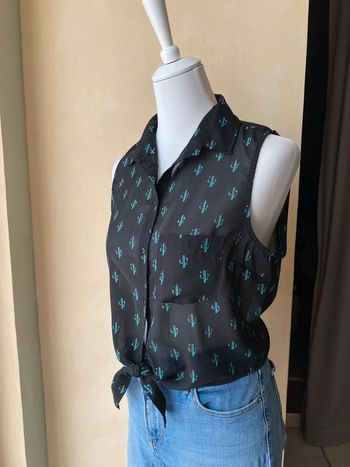 Chemise sans manches noir cactus Jennyfer M
