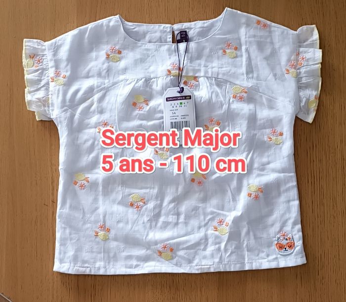 Neuf : Blouse Sergent Major 5 ans 110 cm fille
