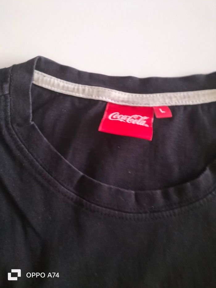 Homme 🖤 T-shirt Coca-Cola Taille L - photo numéro 3