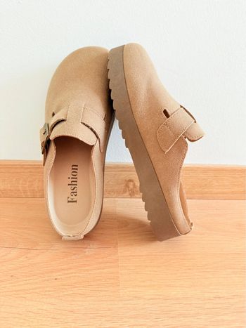 Sabots style Birkenstock beige