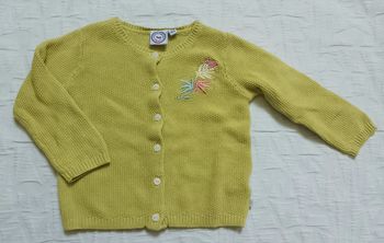 La compagnie des petits gilet vert coton