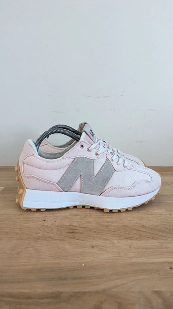 New balance 327 style denim rose