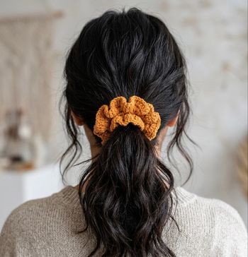 Lot de 3 Chouchou scrunchies en coton fait main 