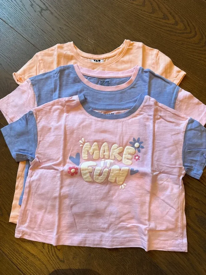 Lot de trois tee shirt fille