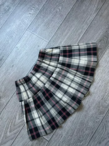 Jupe à carreaux noir et beige Zara 24 mois