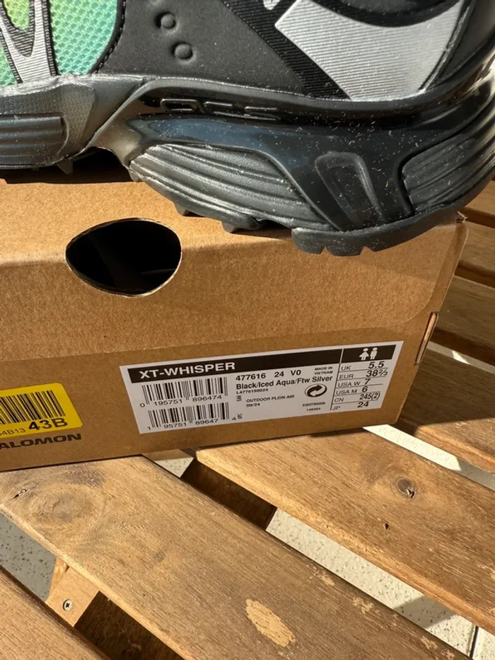 Salomon XT Whisper Black / Iced Aqua - photo numéro 12