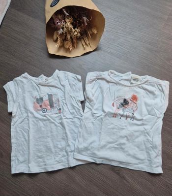 Lot de 2 beaux t-shirts TAO 9 mois