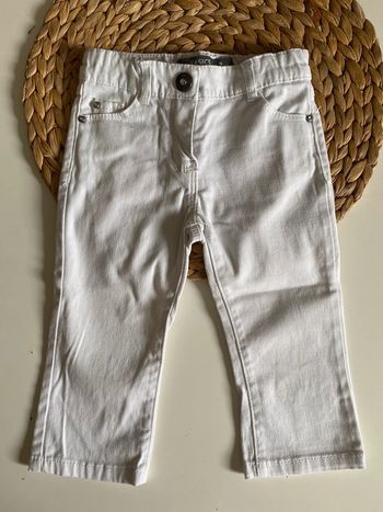 Pantacourt jeans blanc Orchestra