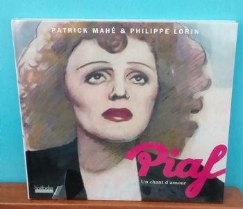 🖤 Très beau et grand livre sur Edith Piaf illustré par des dessins neuf 🖤