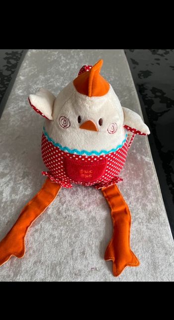 Tuc Tuc doudou/peluche poule neuve
