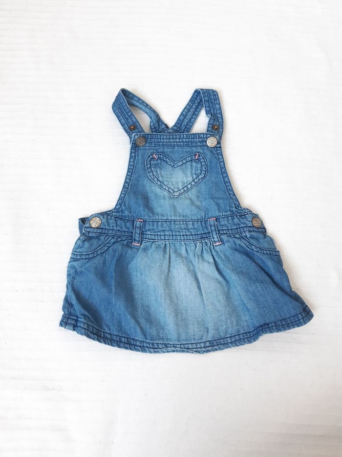 Robe en jean bretelles Hema 68 cm - photo numéro 1