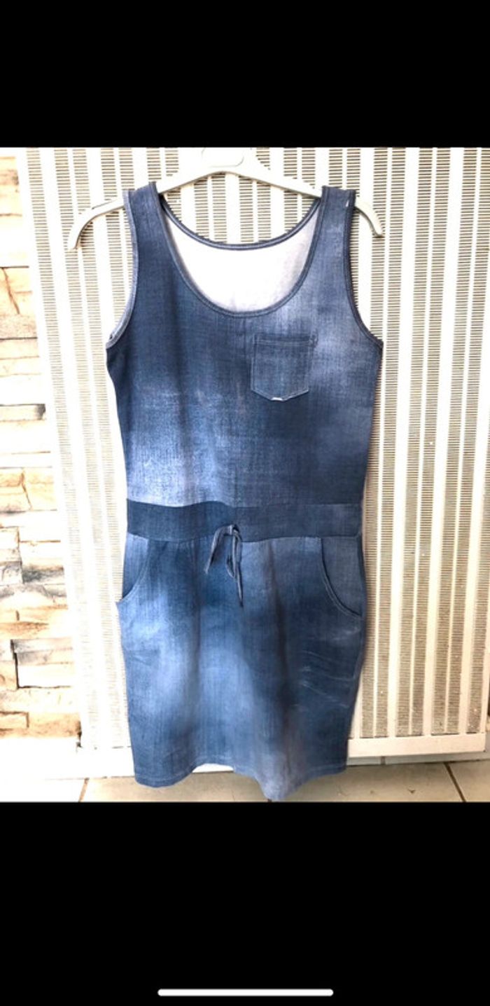 Robe été, stretch, effet jean