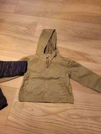 2 vestes mi saison garcon 18 mois