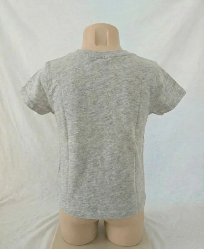 T-shirt gris Taxi Tissaia Basics - 2 ans (Usagé / Idéal activités 🎨) - photo numéro 2