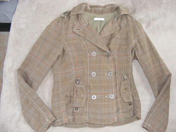 veste d'été femme kaki en lin Promod taille 36