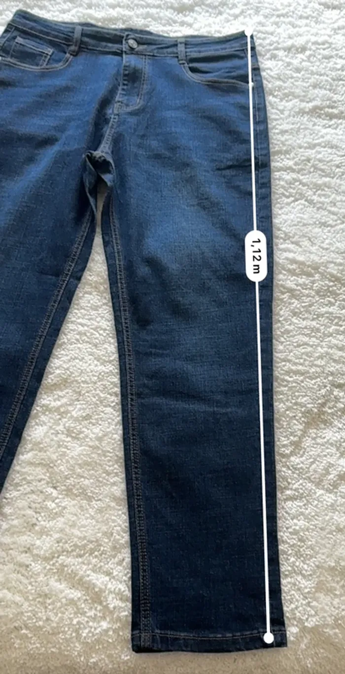 Jean Denim - Coupe Droite - Homme Taille XL - Excellent État - photo numéro 8