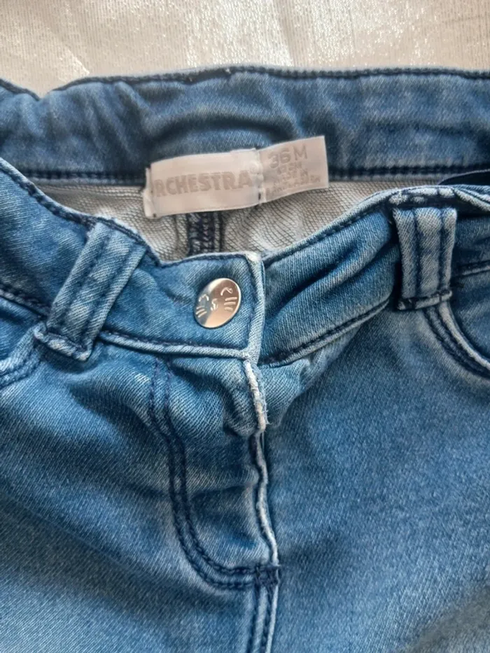 Lot de 2 jeans souple 36 mois - photo numéro 6