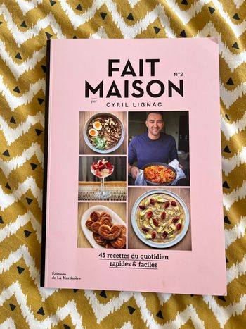 Livre recettes de cuisine fait maison n.2 Cyril lignac 