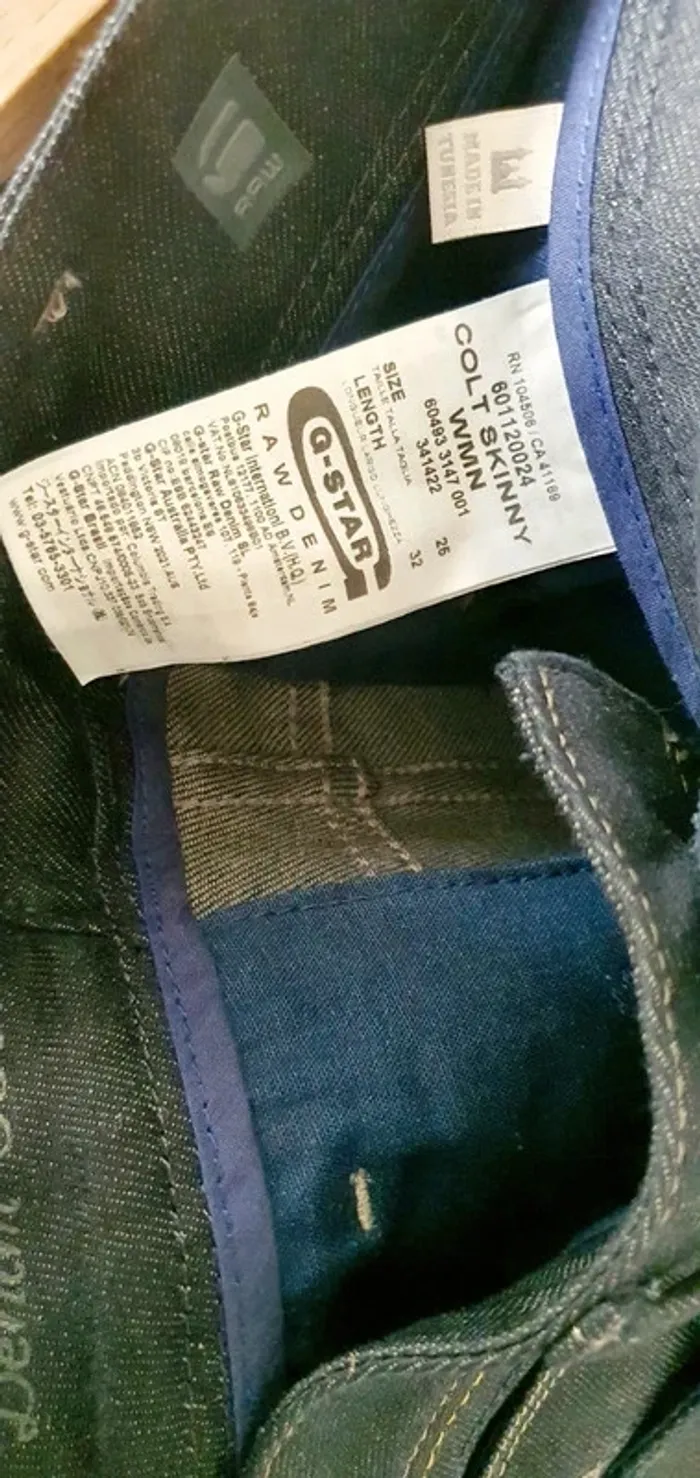 Jean colt Skinny G-Star 34 - photo numéro 5