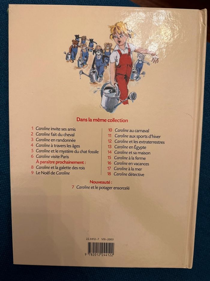 Livre vintage Caroline et le Potager ensorcelé Pierre Probst - photo numéro 2