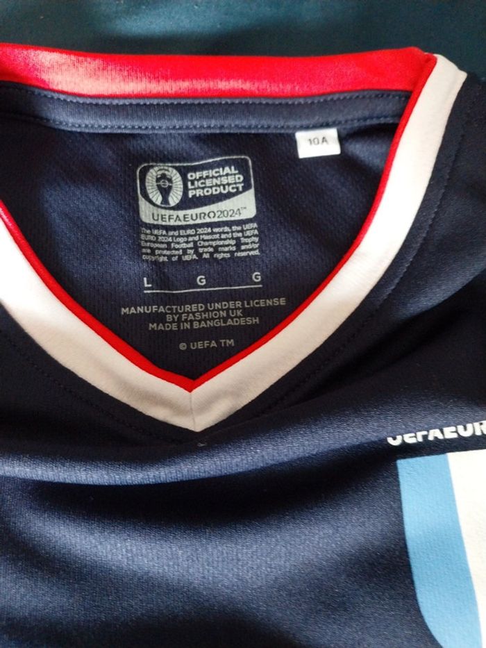 T shirt foot euro 2024 10 ans - photo numéro 4