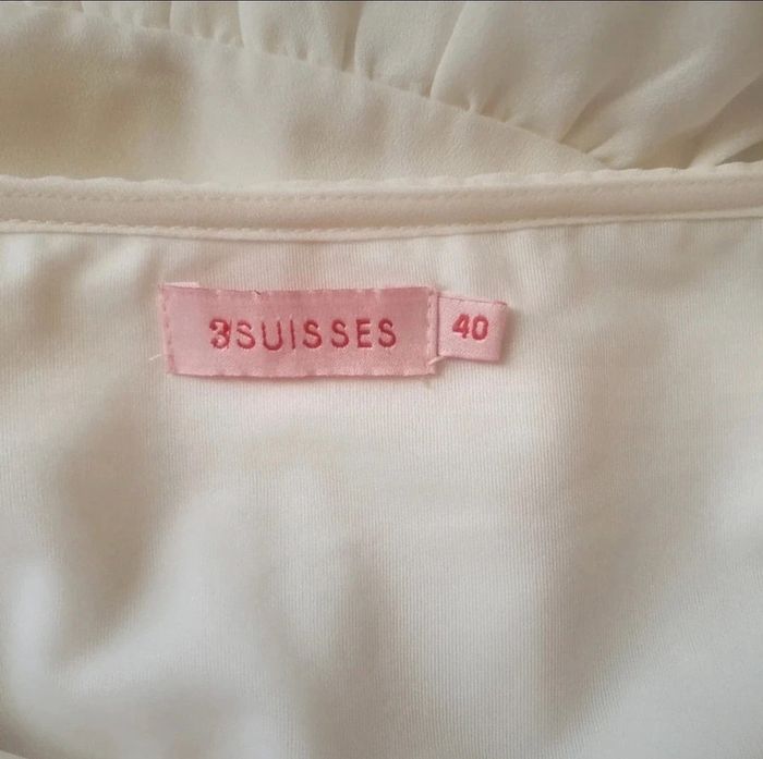 Robe fluide brodée doublée – 3 Suisses – Taille 40 - photo numéro 4