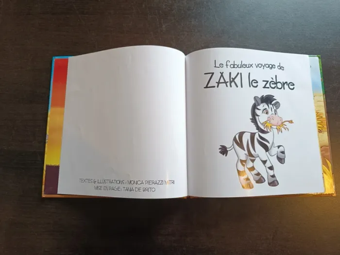 Livre LE FABULEUX VOYAGE DE ZAKI LE ZÈBRE - photo numéro 3