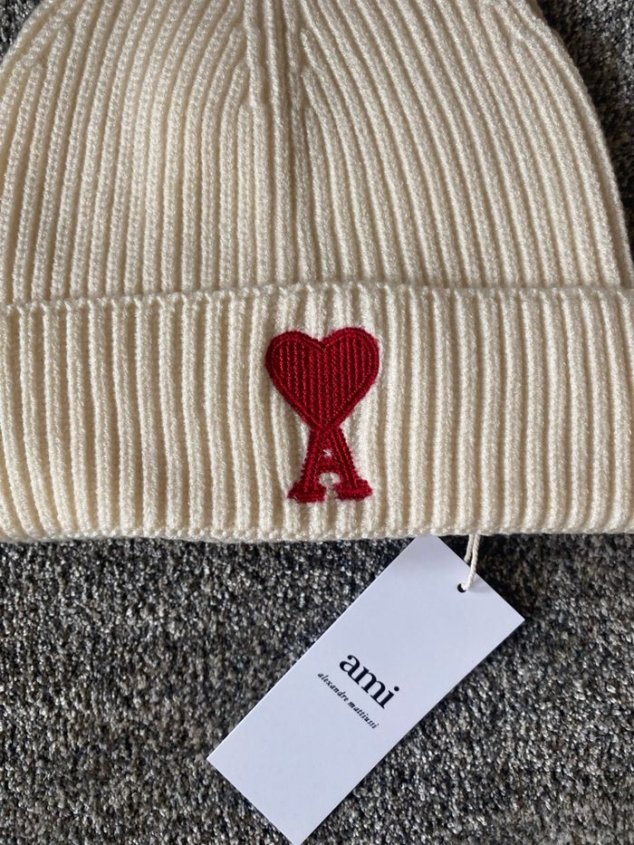 Bonnet AMI Paris Beige Neuf - photo numéro 2