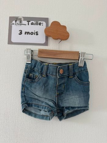 Short en jean - taille 3 mois 🌼