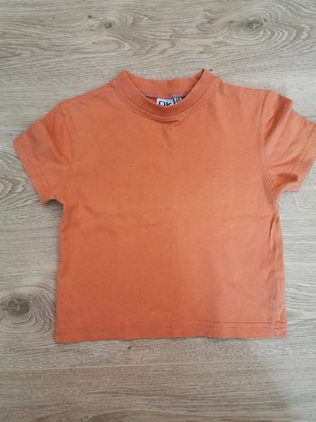 T-shirt couleur rouille - 2 ans - Okaïdi