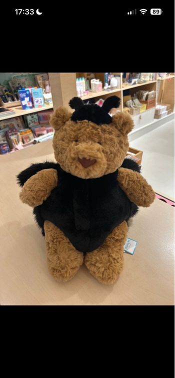 Peluche jellycat bartholomew bear spider (collection Halloween)