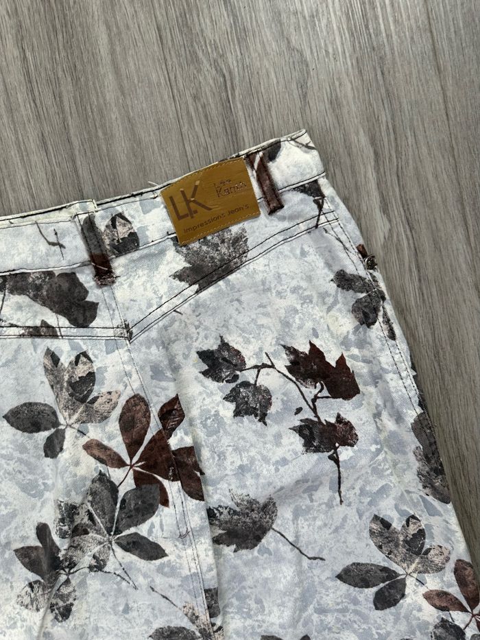 Jupe en jean denim à fleurs Léa Kanth Y2K T38 M - photo numéro 5