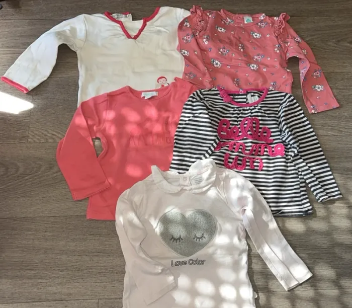 Maillots manches longues taille 18 mois