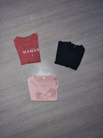 Tee shirts manche longue + petit pull