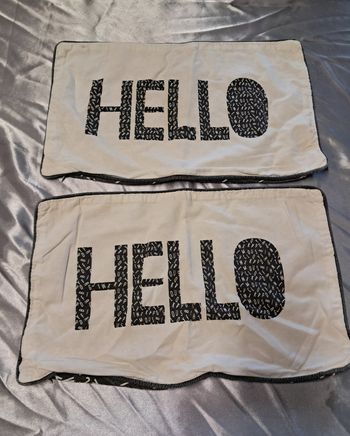 2 housses pour coussin 50x30 🏠